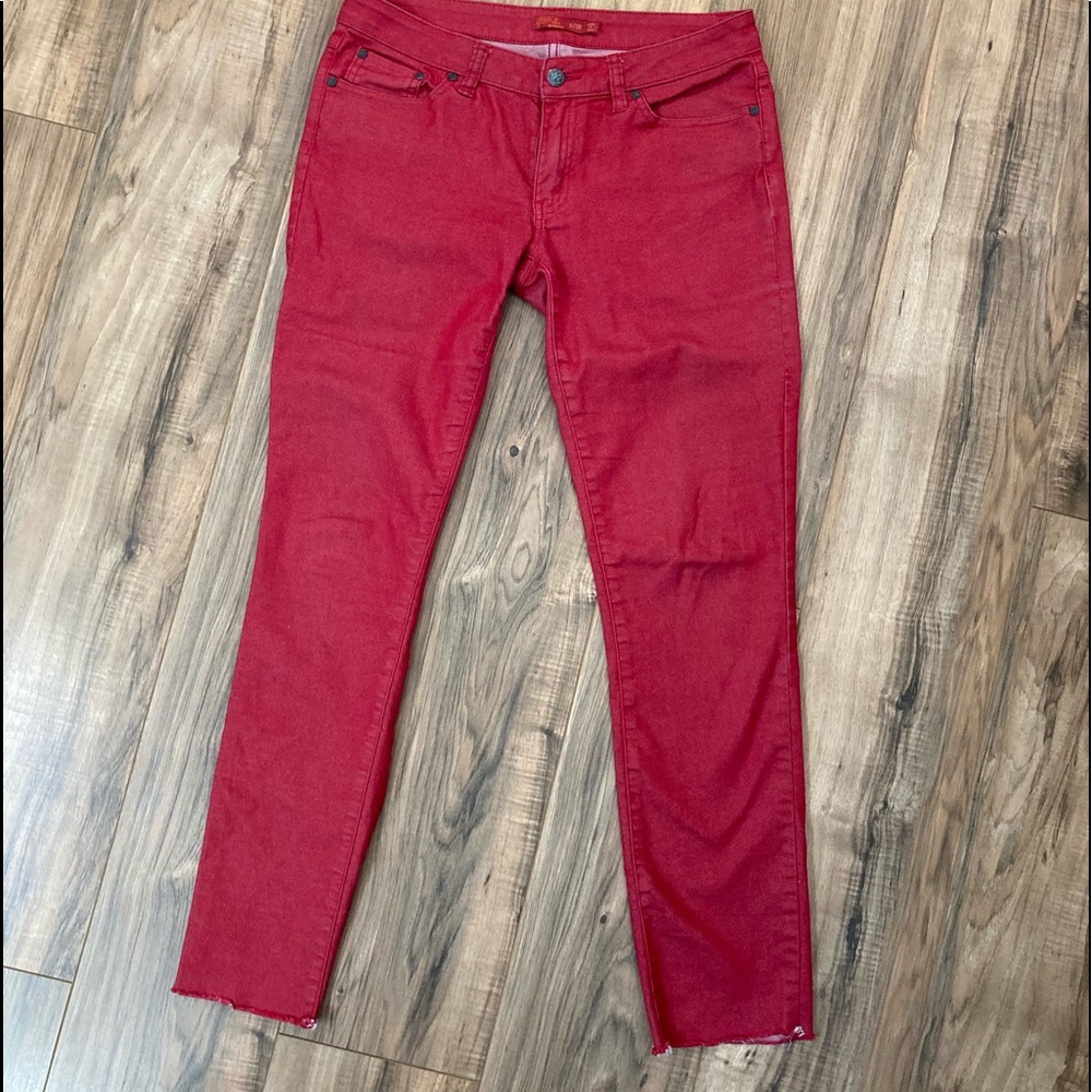 Prana red colored jeans. Size 8/29.